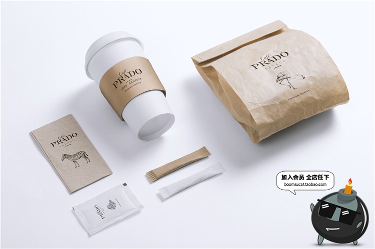 图片[13]-热饮咖啡厅咖啡品牌面包店烘焙品牌VI提案文创样机PSD模板PS素材-设计猿