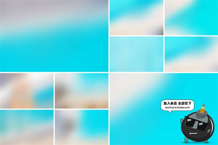 图片[3]-天蓝色小清新色调渐变朦胧配色后期叠加特效效果背景图片JPG素材-设计猿