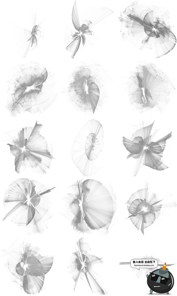 图片[5]-邪恶恶魔魔鬼黑白恐怖光效丝带飘沙特效效果叠层PNG免抠背景素材-设计猿