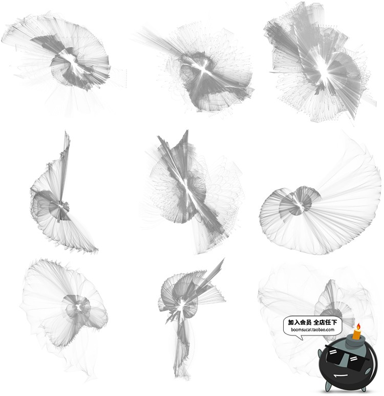 图片[6]-邪恶恶魔魔鬼黑白恐怖光效丝带飘沙特效效果叠层PNG免抠背景素材-设计猿