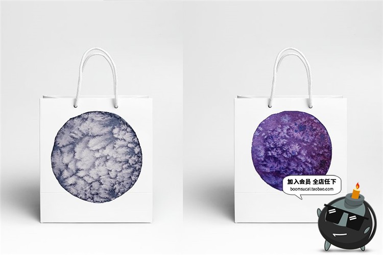 图片[3]-圆形水彩水彩墨泼墨水洗抽象时尚背景纸张JPG高清图片纹理PS素材-设计猿