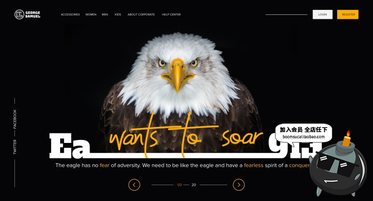 图片[23]-大气时尚多种多样风格企业产品页面排版官网网页PSD模版素材-设计猿