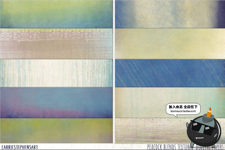 图片[5]-孔雀绿优雅绿色文艺渐变材质纹理质感JPG高清图片背景设计素材-设计猿