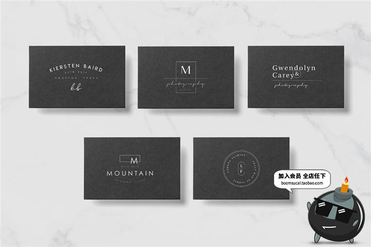 图片[7]-极简文艺手写现代英文品牌飘逸LOGO图标志AI矢量PSD设计模板素材-设计猿