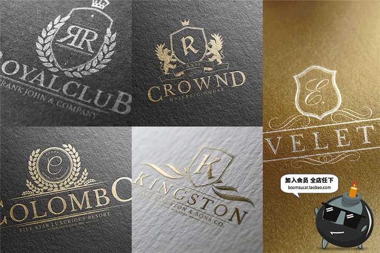 图片[3]-复古欧式英文风格麦穗Logo图标徽章标志设计PSD模板AI矢量素材-设计猿