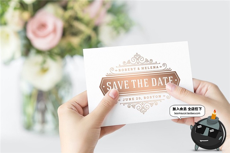 图片[9]-唯美复古风格婚礼品牌LOGO徽章图标标志AI矢量PSD模板设计素材-设计猿