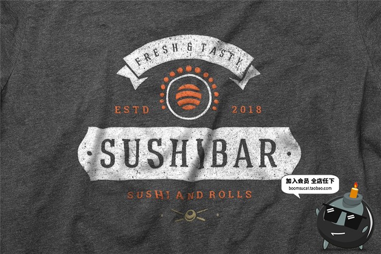 图片[4]-日式寿司料理餐饮品牌logo标志图标AI矢量PSD模板分层PS设计素材-设计猿