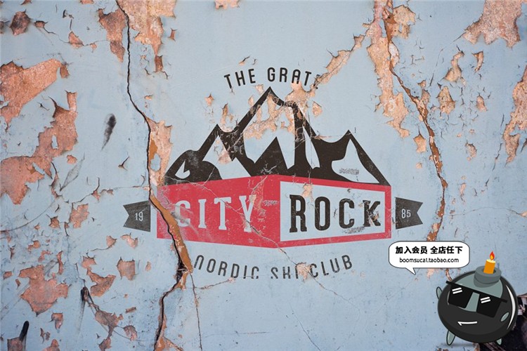 图片[1]-户外山地山脉爬山运动队伍logo图标标志AI矢量PSD模板PS设计素材-设计猿