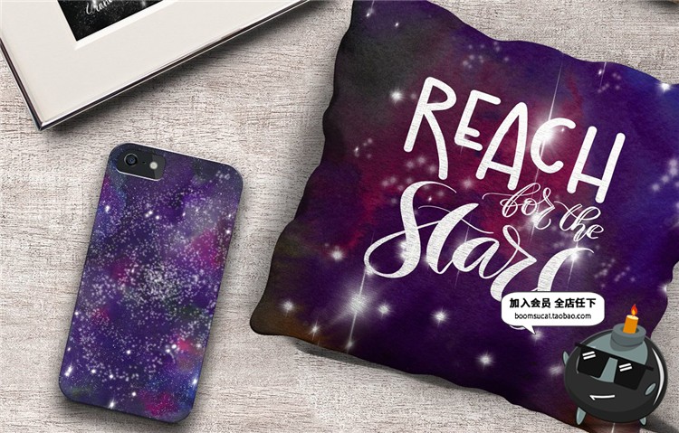 图片[5]-手绘水彩星球行星宇宙天空风格插图元素设计素材PSD模板PNG免扣-设计猿