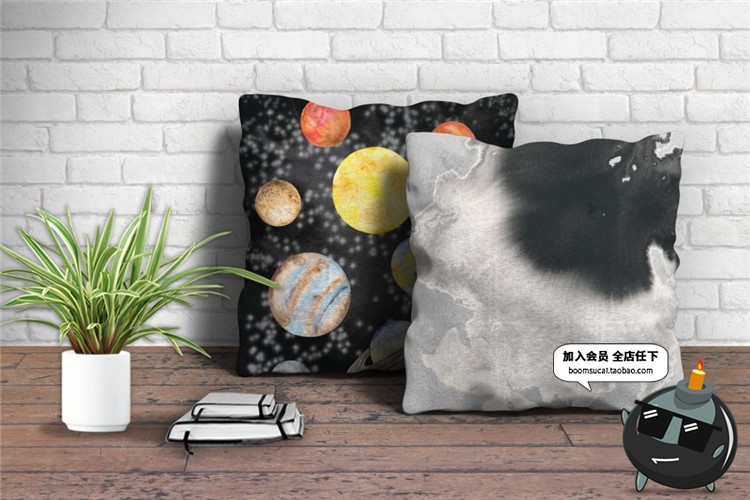 图片[8]-手绘水彩星球行星宇宙天空风格插图元素设计素材PSD模板PNG免扣-设计猿