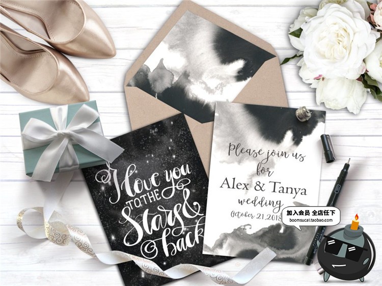 图片[10]-手绘水彩星球行星宇宙天空风格插图元素设计素材PSD模板PNG免扣-设计猿