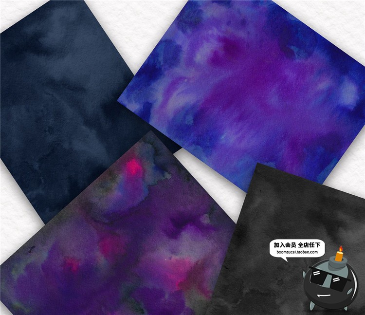 图片[11]-手绘水彩星球行星宇宙天空风格插图元素设计素材PSD模板PNG免扣-设计猿