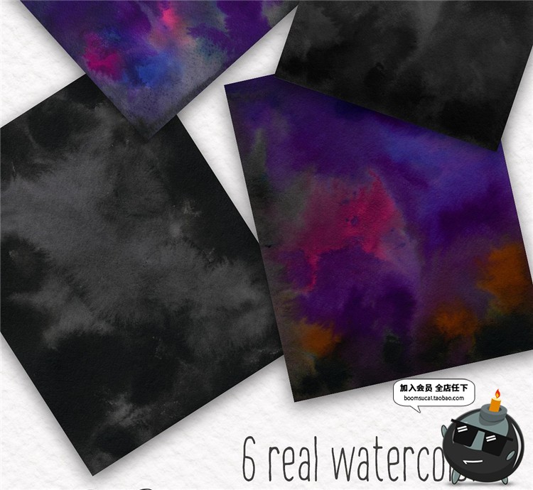 图片[12]-手绘水彩星球行星宇宙天空风格插图元素设计素材PSD模板PNG免扣-设计猿