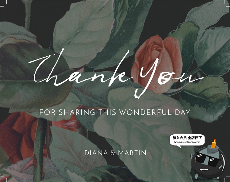 图片[3]-现代花卉森系英式花园婚礼邀请函柬物料卡片模板设计PSD设计素材-设计猿