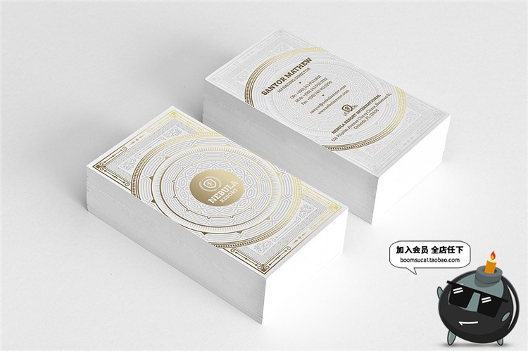 图片[7]-时尚简约商务企业名片卡片联系邀请函请柬设计PSD模板PS素材-设计猿