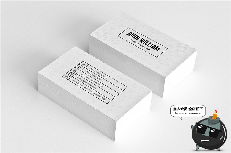 图片[16]-时尚简约商务企业名片卡片联系邀请函请柬设计PSD模板PS素材-设计猿