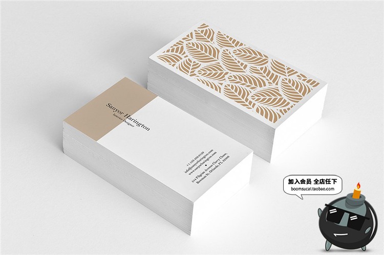 图片[18]-时尚简约商务企业名片卡片联系邀请函请柬设计PSD模板PS素材-设计猿