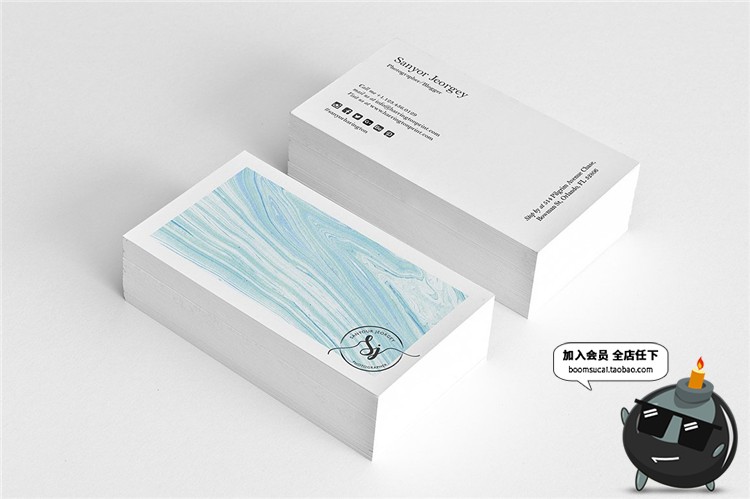 图片[19]-时尚简约商务企业名片卡片联系邀请函请柬设计PSD模板PS素材-设计猿