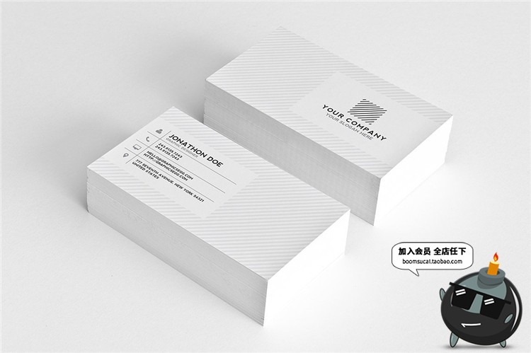 图片[20]-时尚简约商务企业名片卡片联系邀请函请柬设计PSD模板PS素材-设计猿