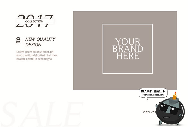 图片[3]-明信片卡片贺卡简约时尚英文图文文案排版PSD分层模板设计PS素材-设计猿