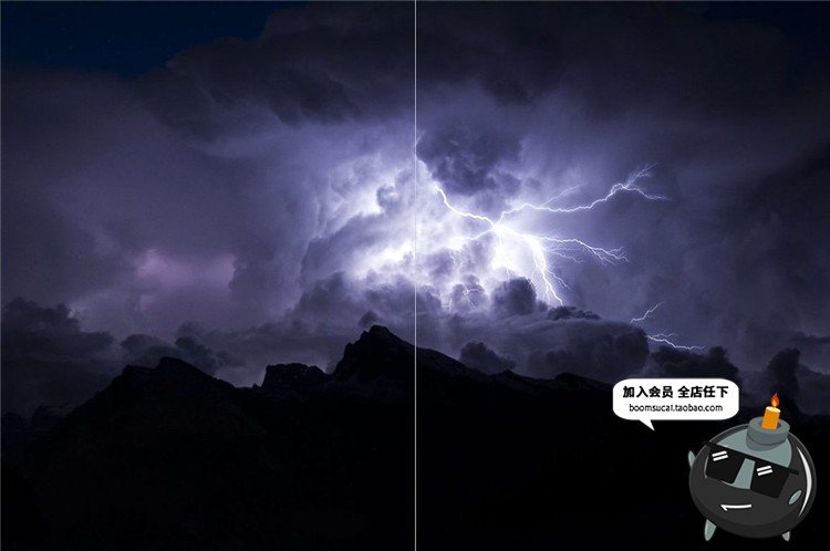 图片[16]-雨雪闪电雷电水滴自然特效效果黑底叠层纹理高清JPG图片设计素材-设计猿