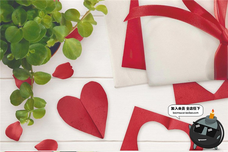 图片[5]-爱情情侣元素玫瑰花信封礼物场景背景摆件元素设计PSD模板PS素材-设计猿