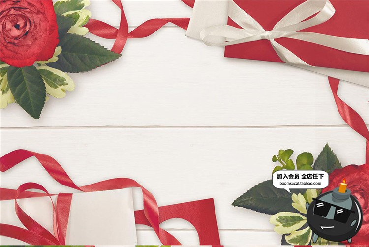 图片[6]-爱情情侣元素玫瑰花信封礼物场景背景摆件元素设计PSD模板PS素材-设计猿