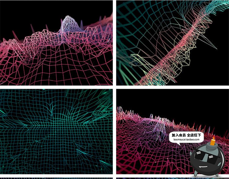 图片[6]-高清时空空间网格曲线折现抽象主题线框科技背景JPG图片PS素材-设计猿