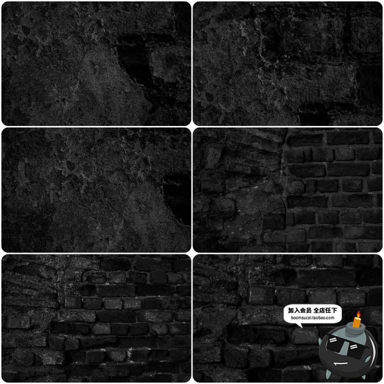 图片[22]-黑色墙面纹理砖墙木板背景黑暗男人低调简约格调素材JPG高清图片-设计猿