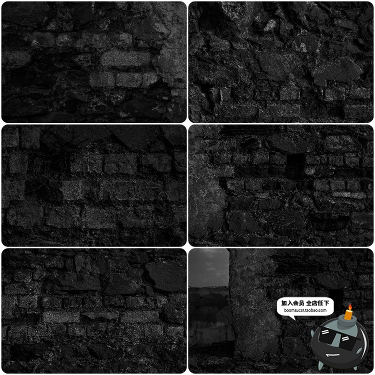 图片[23]-黑色墙面纹理砖墙木板背景黑暗男人低调简约格调素材JPG高清图片-设计猿