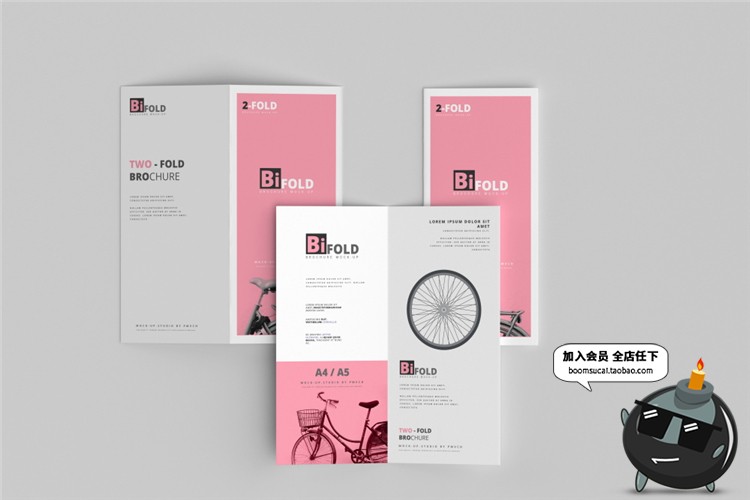 图片[7]-竖版对折页宣传单宣传手册提案VI智能贴图样机PSD设计素材PS模板-设计猿