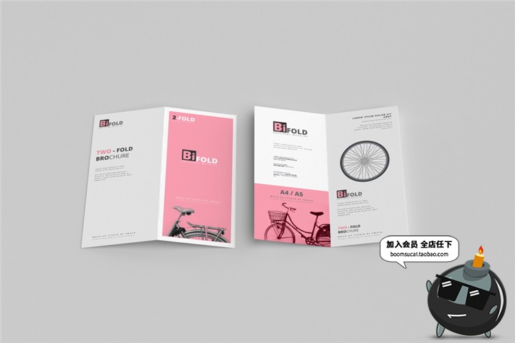 图片[10]-竖版对折页宣传单宣传手册提案VI智能贴图样机PSD设计素材PS模板-设计猿