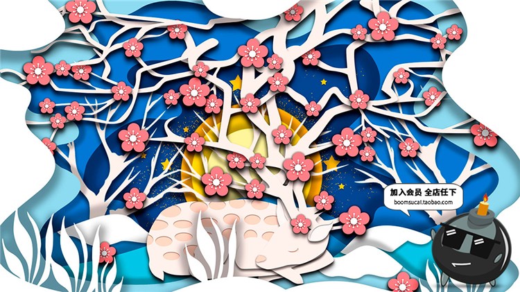 图片[31]-森林物语唯美森系清新海报梦幻森林背景书籍封面PSD模板设计素材-设计猿