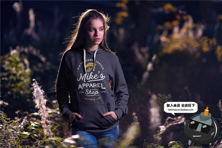 图片[6]-格连帽衫服装卫衣上衣VI文创贴图样机展示模型mockups模板PSD素材-设计猿