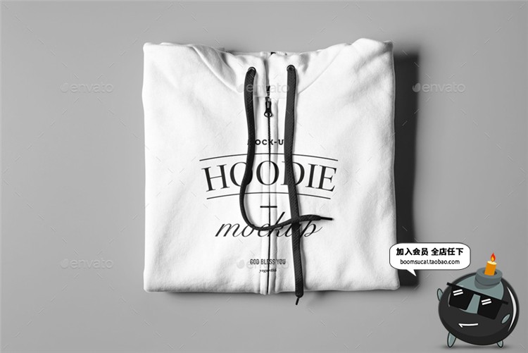 图片[18]-格连帽衫服装卫衣上衣VI文创贴图样机展示模型mockups模板PSD素材-设计猿