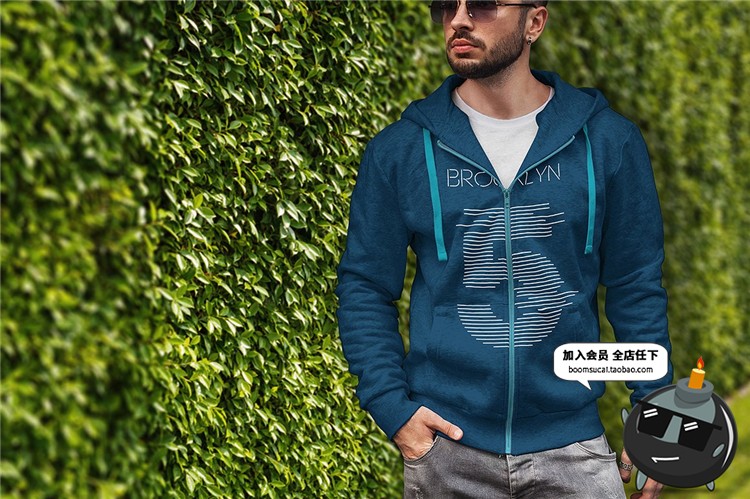 图片[21]-格连帽衫服装卫衣上衣VI文创贴图样机展示模型mockups模板PSD素材-设计猿