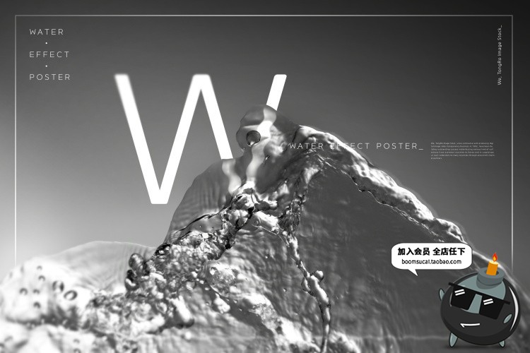 图片[19]-透明纯净水滴晶莹剔透滴溅广告海报模板分层设计PSD源文件PS素材-设计猿
