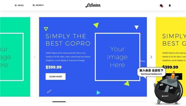 图片[5]-网页网站页面banner海报web首屏UI色调明亮几何简约PSD模板素材-设计猿