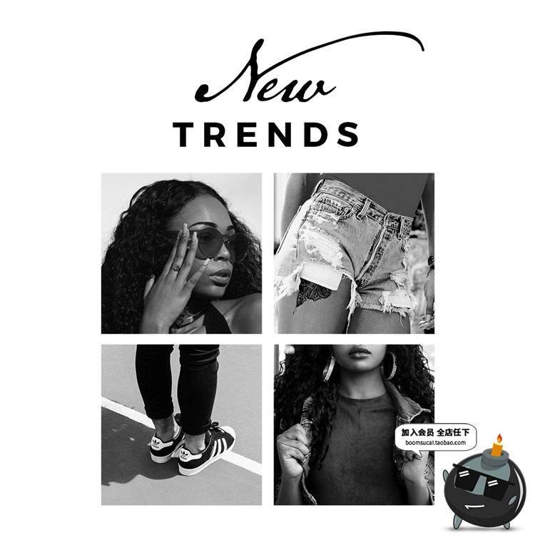 图片[29]-黑白色调个人海报广告宣传展示图文方形排版PSD模板PS设计素材-设计猿