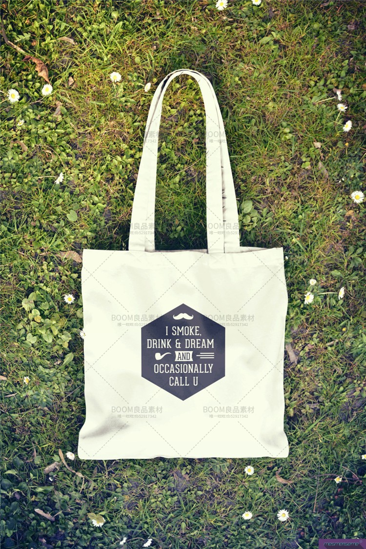 图片[7]-环保麻布手提袋帆布袋VI效果场景外观样机文创标志PSD贴图PS素材-设计猿