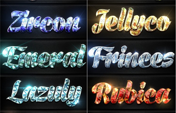 图片[3]-宝石钻石水晶闪耀效果质感艺术特效字体PS样式叠加设计ASL素材-设计猿