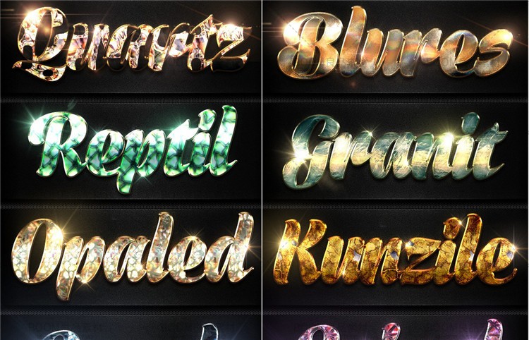图片[4]-宝石钻石水晶闪耀效果质感艺术特效字体PS样式叠加设计ASL素材-设计猿