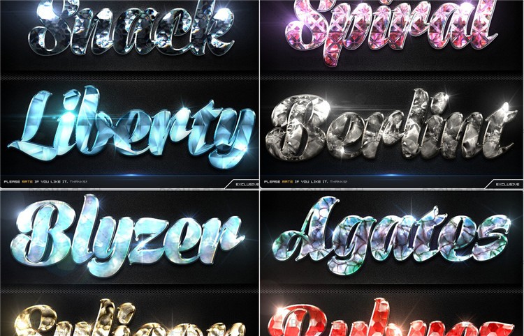 图片[5]-宝石钻石水晶闪耀效果质感艺术特效字体PS样式叠加设计ASL素材-设计猿