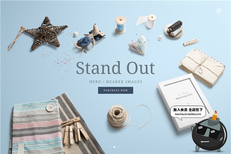 图片[7]-清新花店温馨便签画框VI智能贴图样机展示psd效果图标志模板素材-设计猿