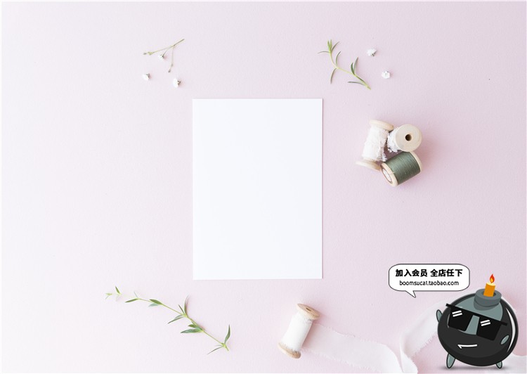 图片[9]-清新花店温馨便签画框VI智能贴图样机展示psd效果图标志模板素材-设计猿