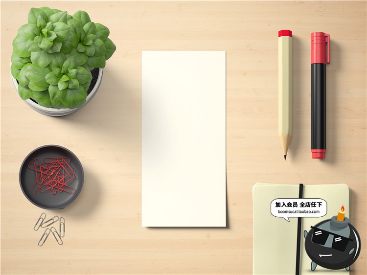 图片[14]-清新花店温馨便签画框VI智能贴图样机展示psd效果图标志模板素材-设计猿