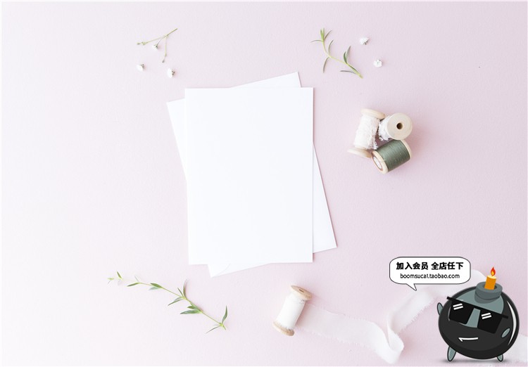 图片[16]-清新花店温馨便签画框VI智能贴图样机展示psd效果图标志模板素材-设计猿