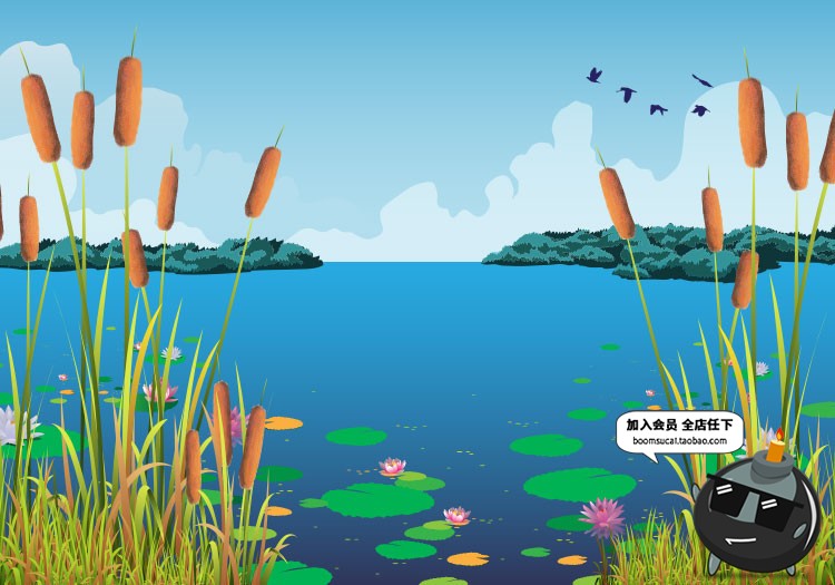 图片[2]-扁平化简约唯美游戏场景文章配图山脉自然风景AI矢量插画PSD素材-设计猿