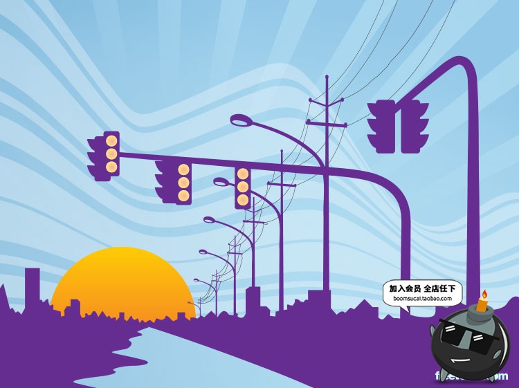 图片[3]-扁平化简约唯美游戏场景文章配图山脉自然风景AI矢量插画PSD素材-设计猿