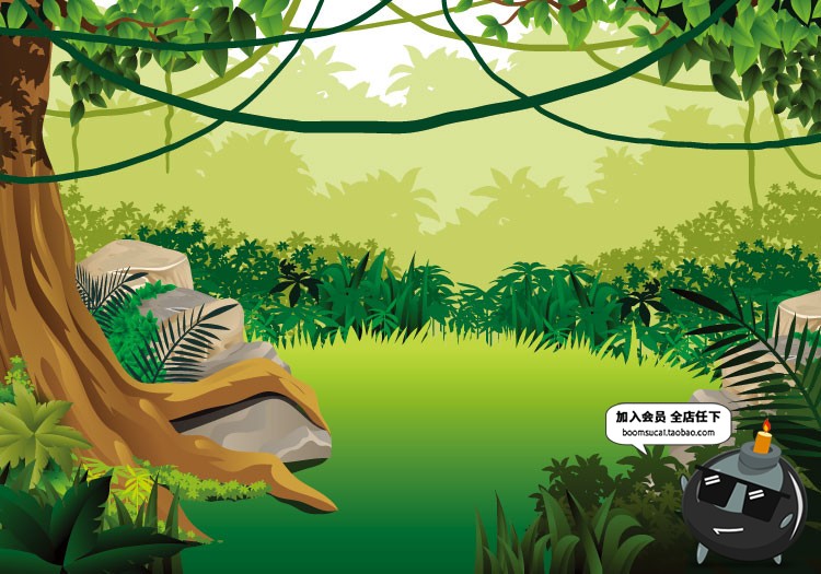 图片[25]-扁平化简约唯美游戏场景文章配图山脉自然风景AI矢量插画PSD素材-设计猿